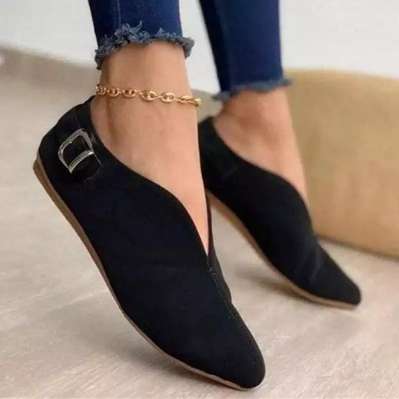Casual Women's Suede Slip-on Flat Shoes