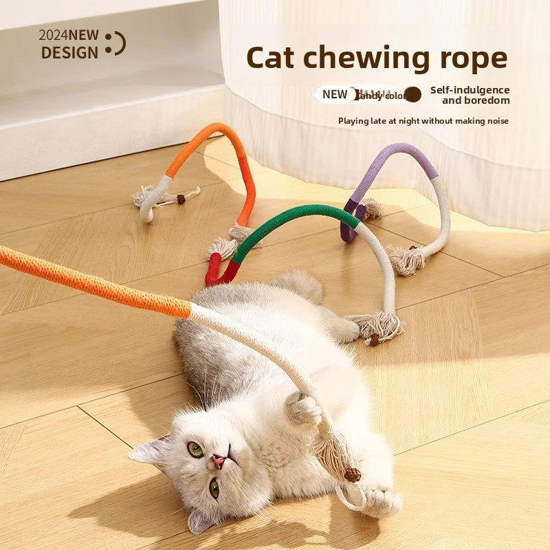 cat bite rope