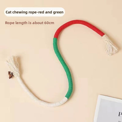 cat bite rope