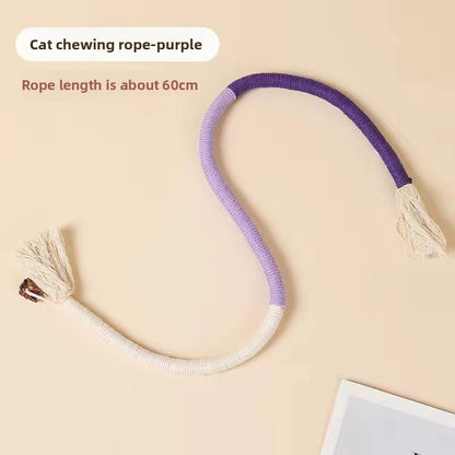 cat bite rope