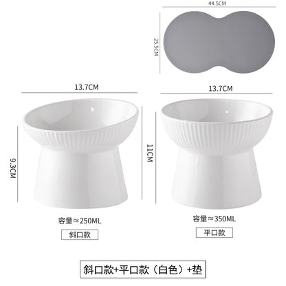 Cat ceramic bowl