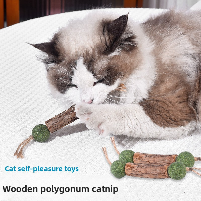 Cat Chew Toy Double-Knot Mint Ball