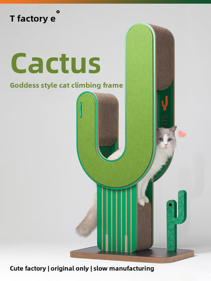 Cat climbing tree