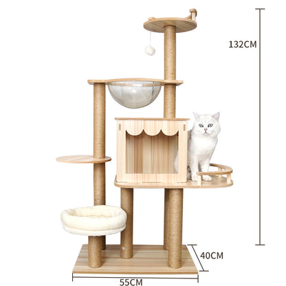 Cat Climbing Tree with Scratching Posts and Bed