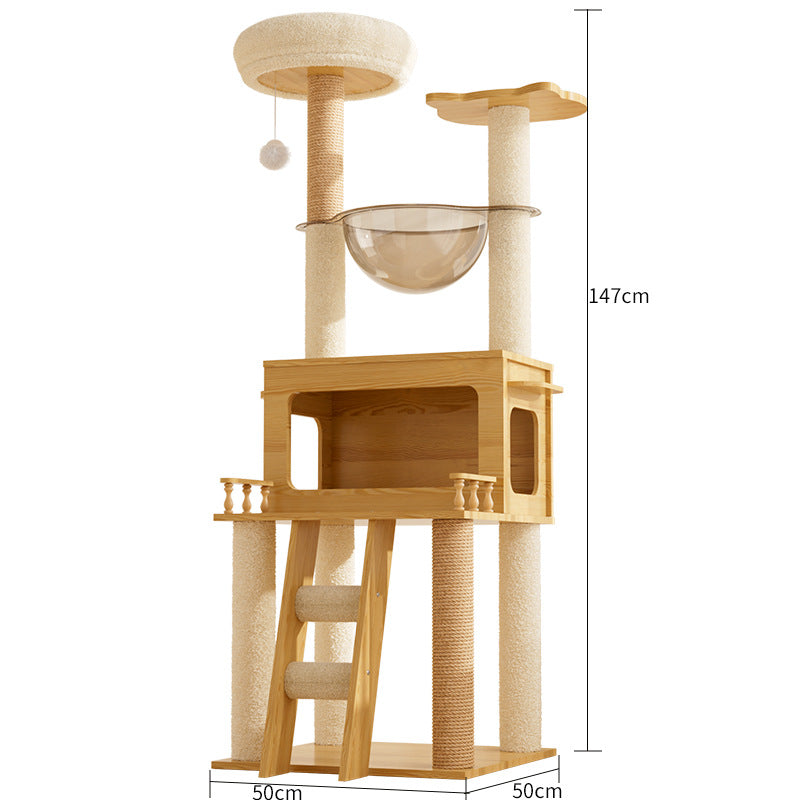 Cat Climbing Tree with Scratching Posts and Bed