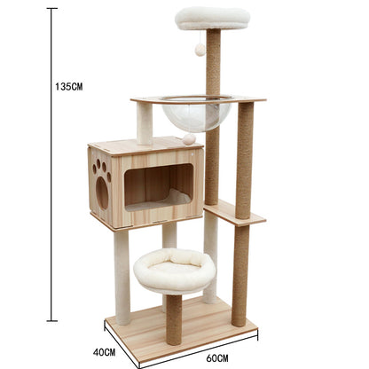 Cat Climbing Tree with Scratching Posts and Bed