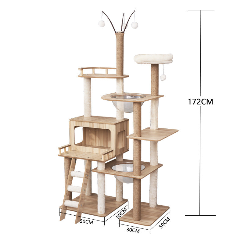 Cat Climbing Tree with Scratching Posts and Bed
