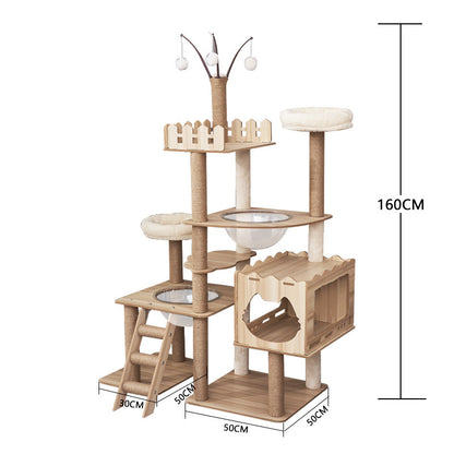 Cat Climbing Tree with Scratching Posts and Bed