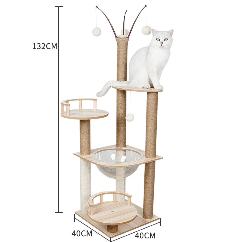 Cat Climbing Tree with Scratching Posts and Bed