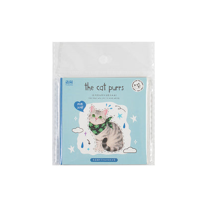 Cat Cute Pet Pattern Hand Account Decorative Sticker