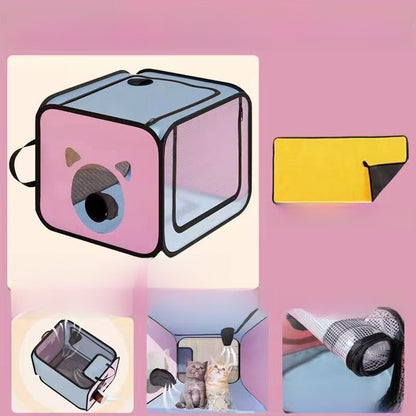 Cat drying cabinet