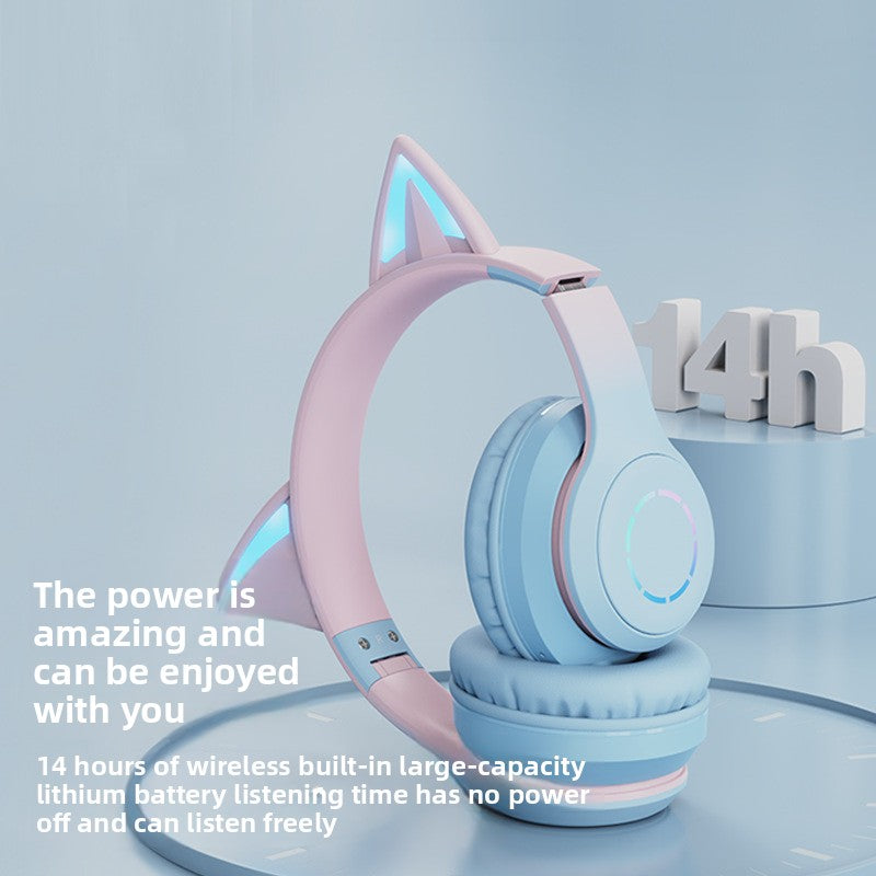 Cat ear Bluetooth headphones