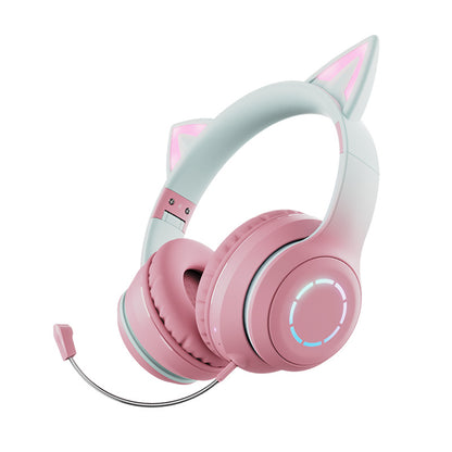 Cat ear Bluetooth headphones
