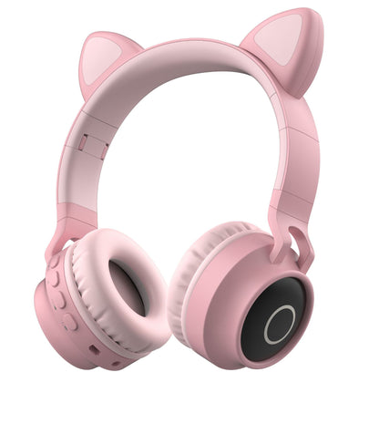 Cat Ear Head-Mounted Bluetooth Headset