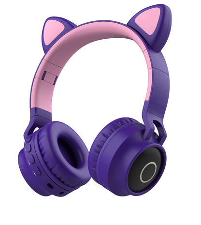 Cat Ear Head-Mounted Bluetooth Headset