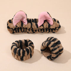 Gray Striped Cat Ears 3pcs