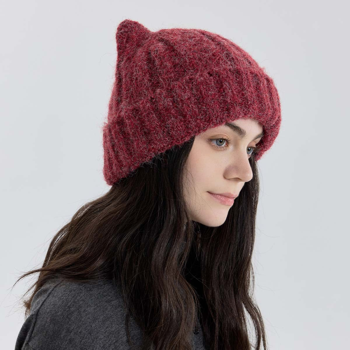 Cat Ear Knitted Wool Winter Hat
