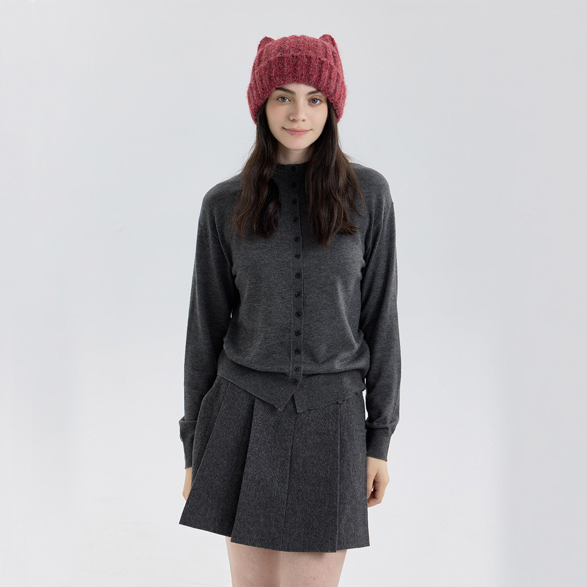 Cat Ear Knitted Wool Winter Hat