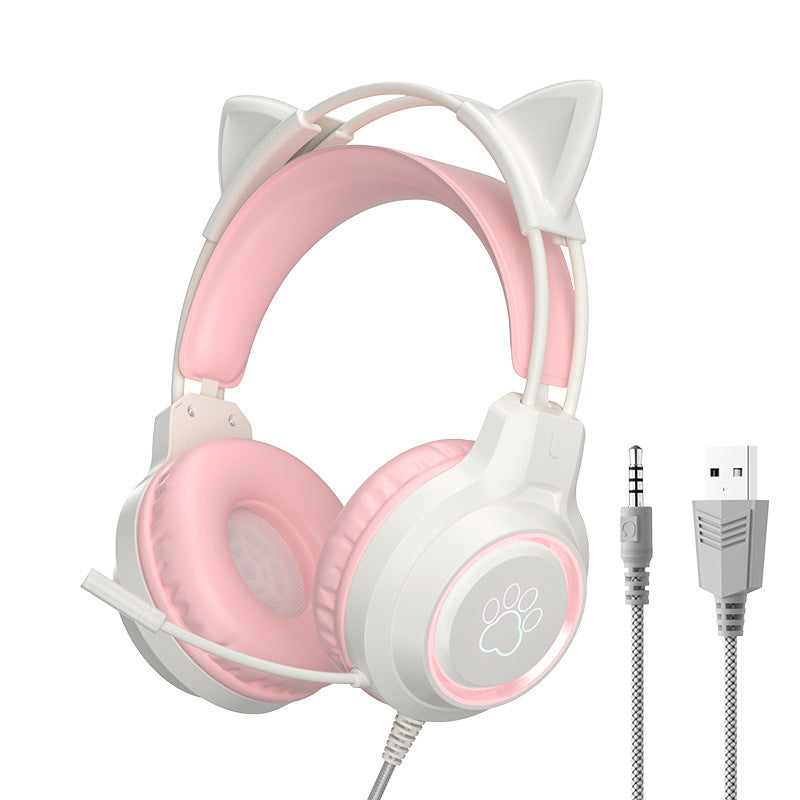 Cat Ear Wired Gaming Headset