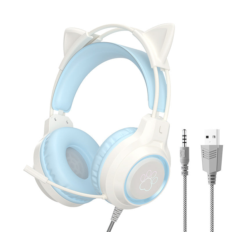 Cat Ear Wired Gaming Headset