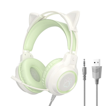 Cat Ear Wired Gaming Headset
