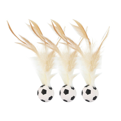 Cat Elastic Feather Ball