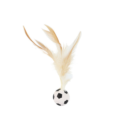 Cat Elastic Feather Ball