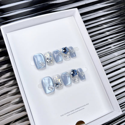 Cat Eye Butterfly Nail Stickers Handmade Wearable Designs