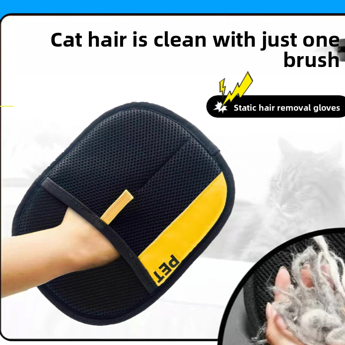 Cat fur handling gloves