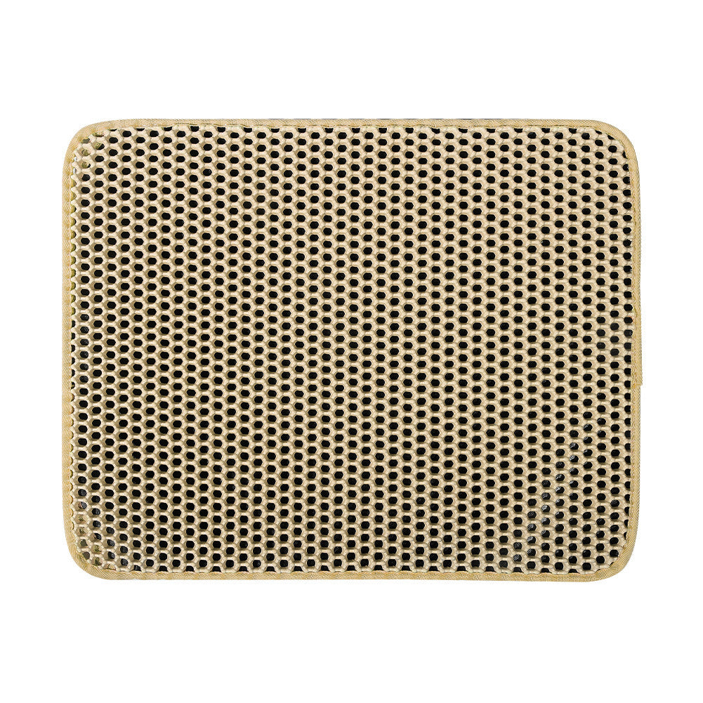 Cat litter filtering doormat