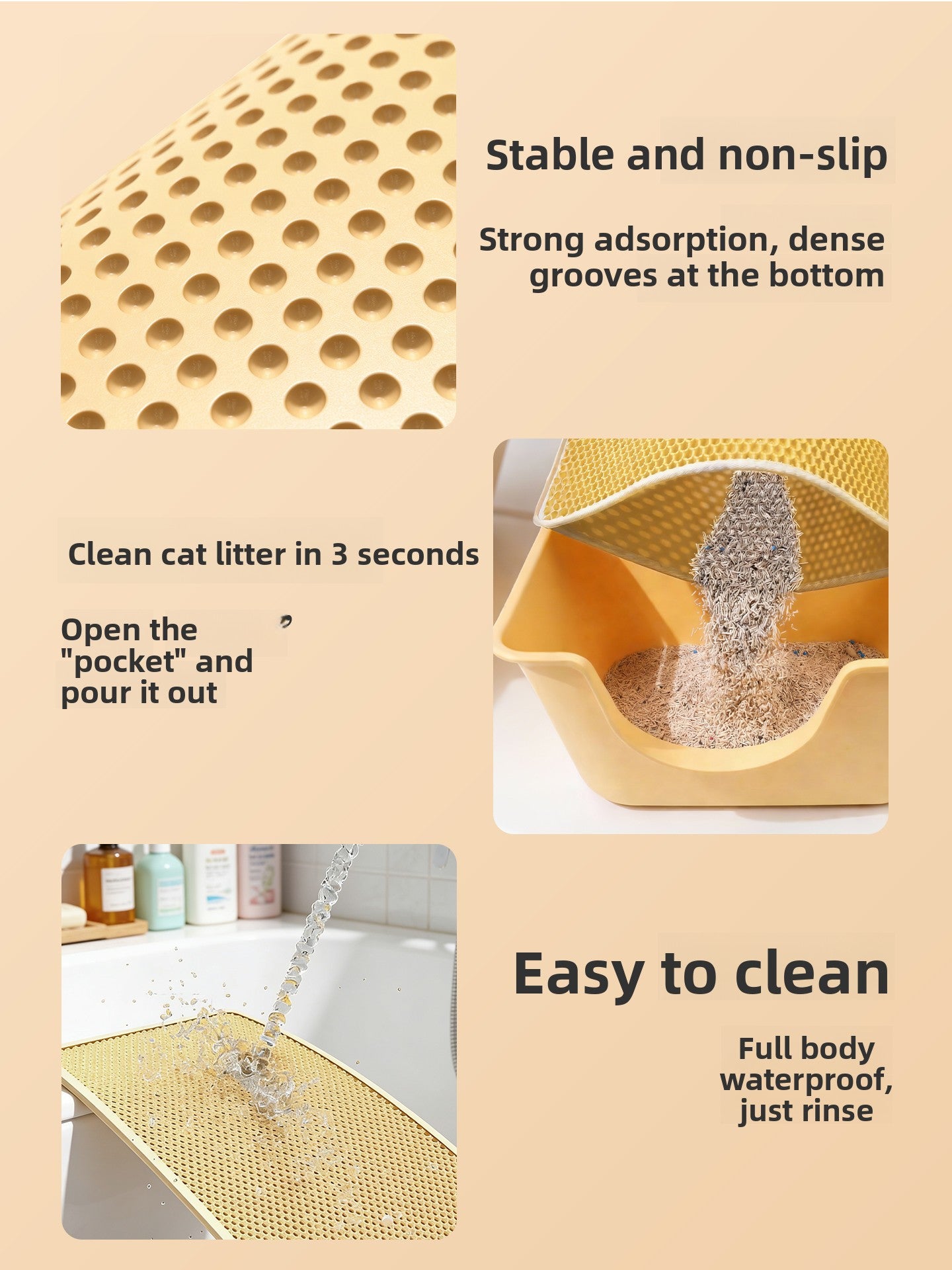 Cat litter mat