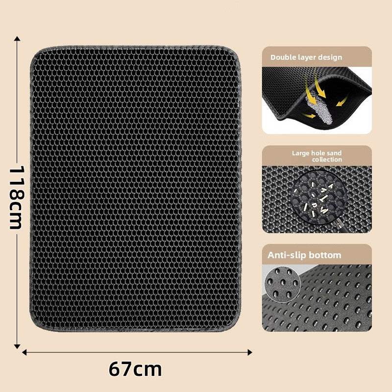 Cat litter mat