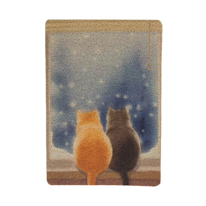 Cat litter pad to prevent cats from taking their litter box out