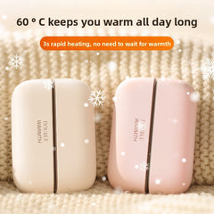 Magnetic hand warmer champagne gold