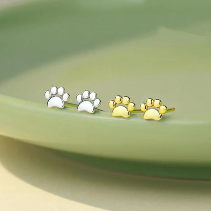 Cat Paw Print Earrings