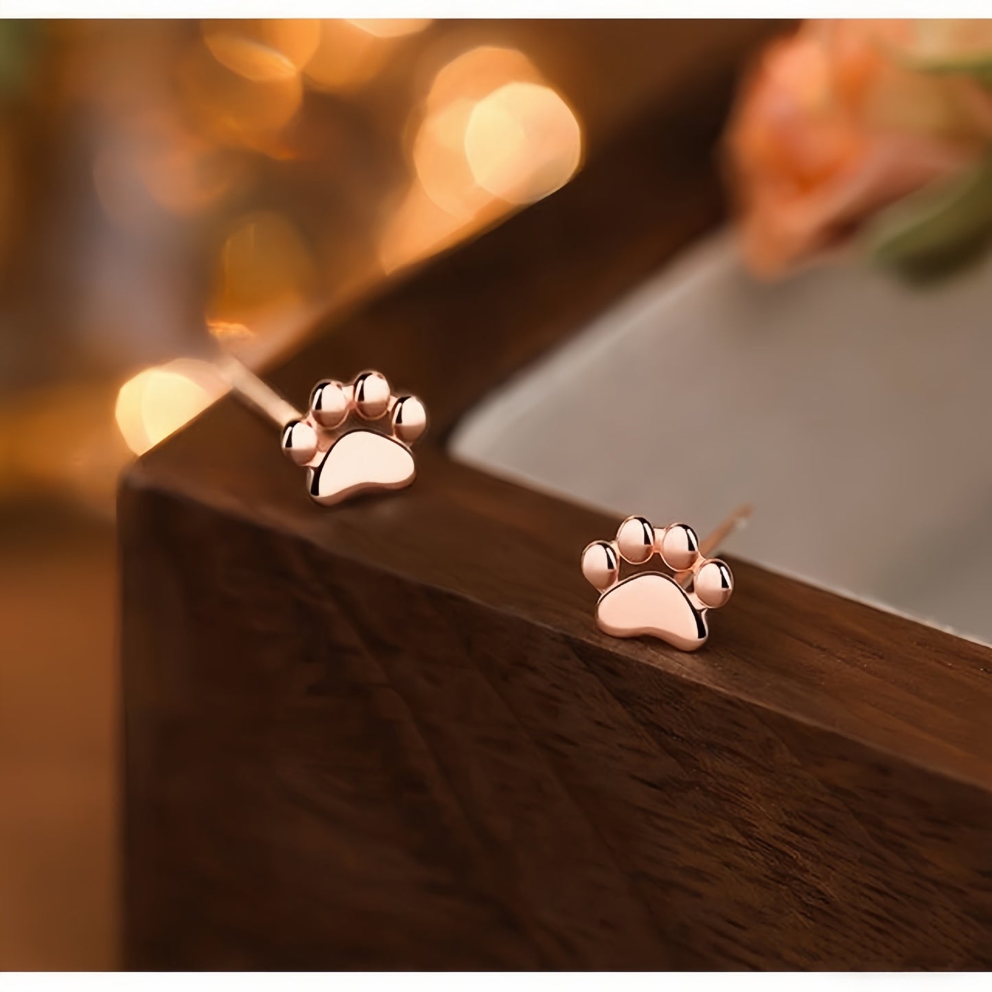 Cat Paw Print Earrings