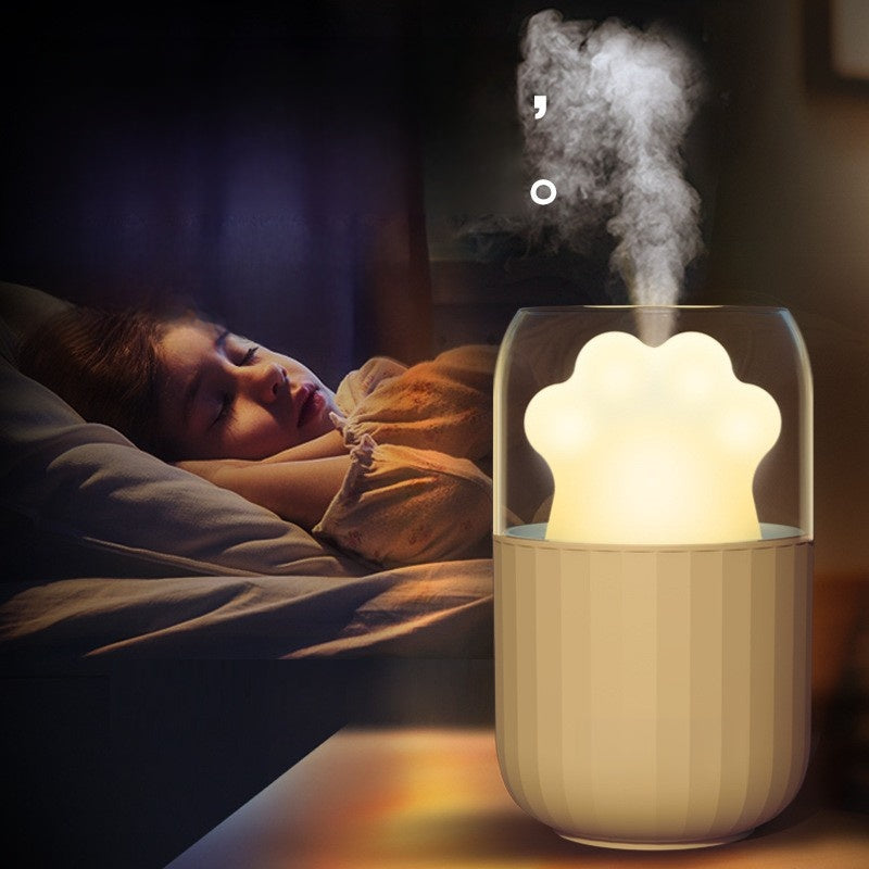 Cat Paw USB Humidifier Night Light