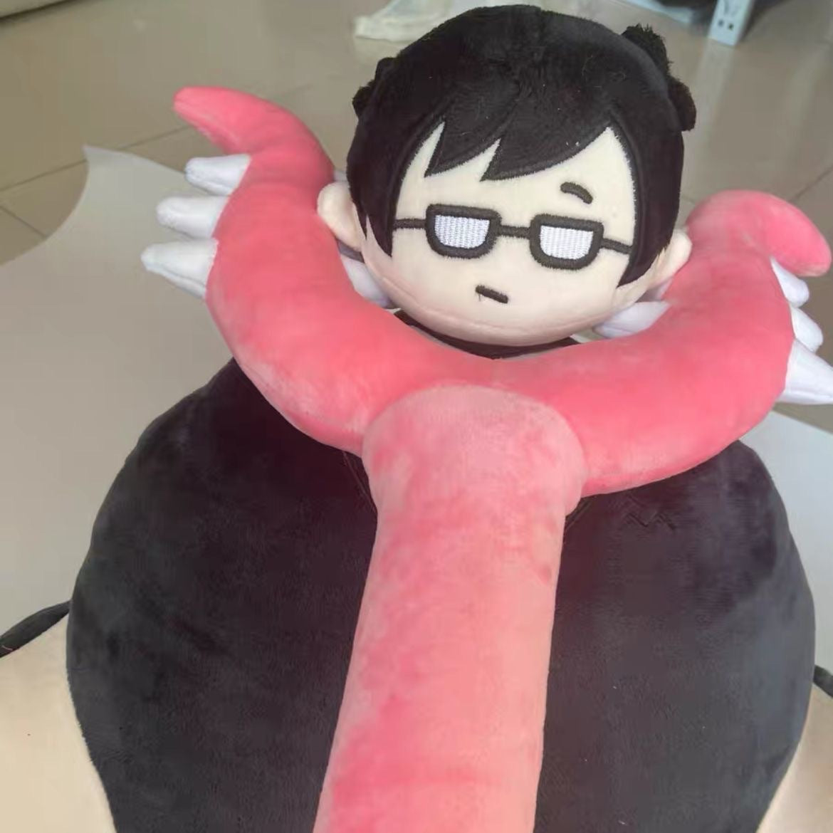 Cat plush toy stick