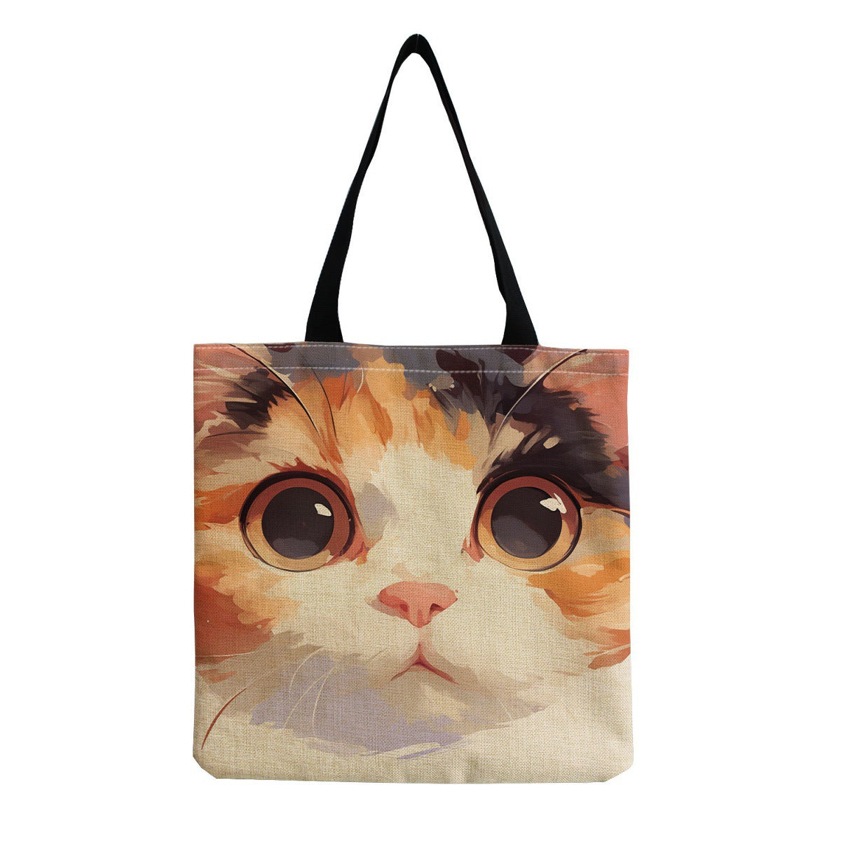 Cat Print Shoulder Bag