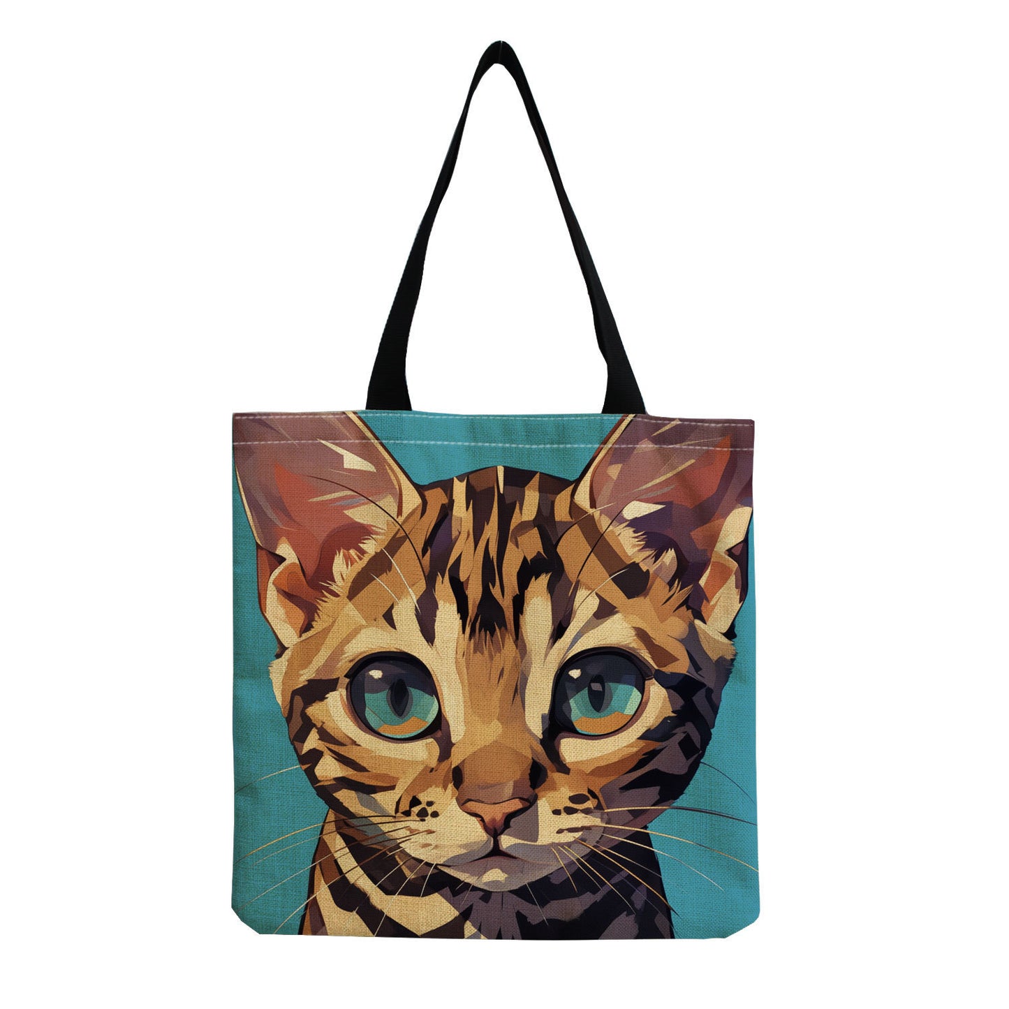 Cat Print Shoulder Bag