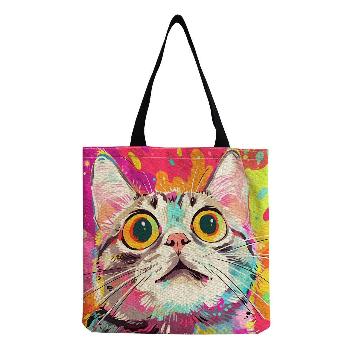 Cat Print Shoulder Bag