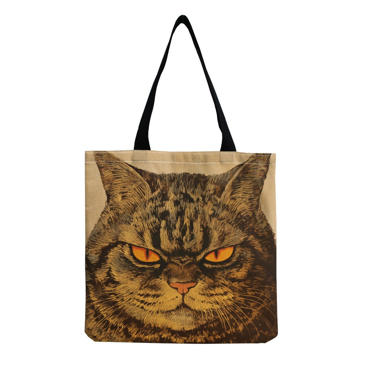 Cat Print Shoulder Bag