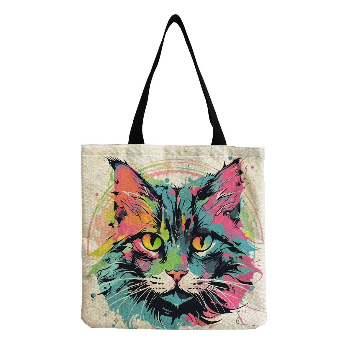 Cat Print Shoulder Bag