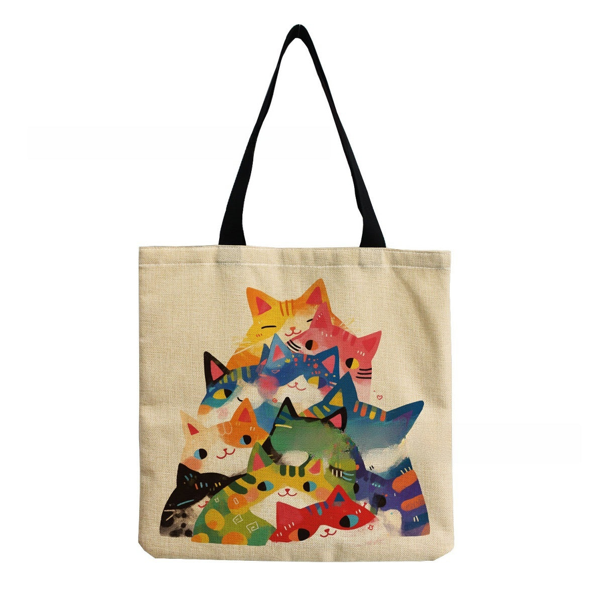 Cat Print Shoulder Bag