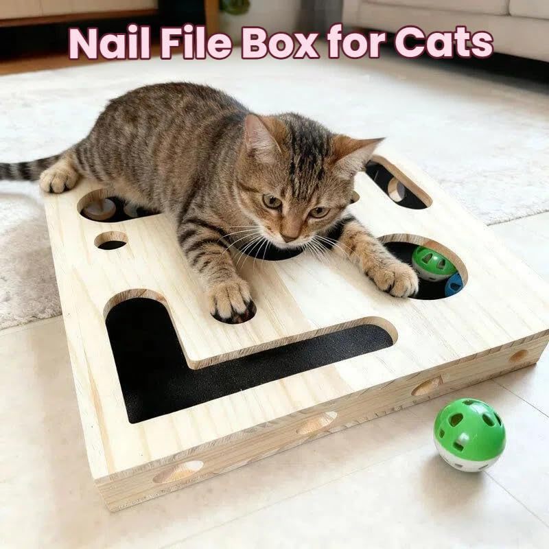 Cat Puzzle Toy Box