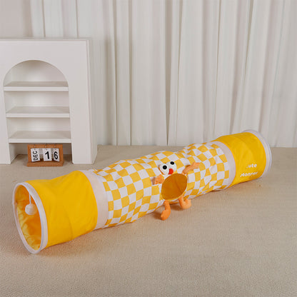 Cat Rolling Cage Toy Peek-a-Boo Tunnel