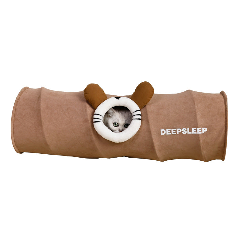 Cat Rolling Cage Toy Peek-a-Boo Tunnel