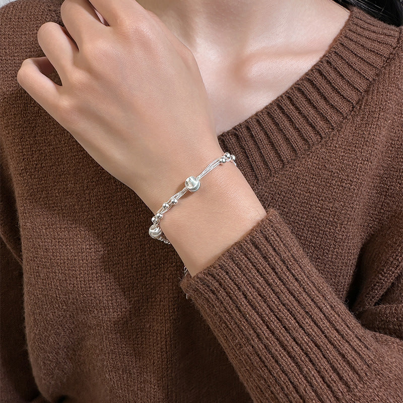 Cat's Eye Bead Bracelet for Women