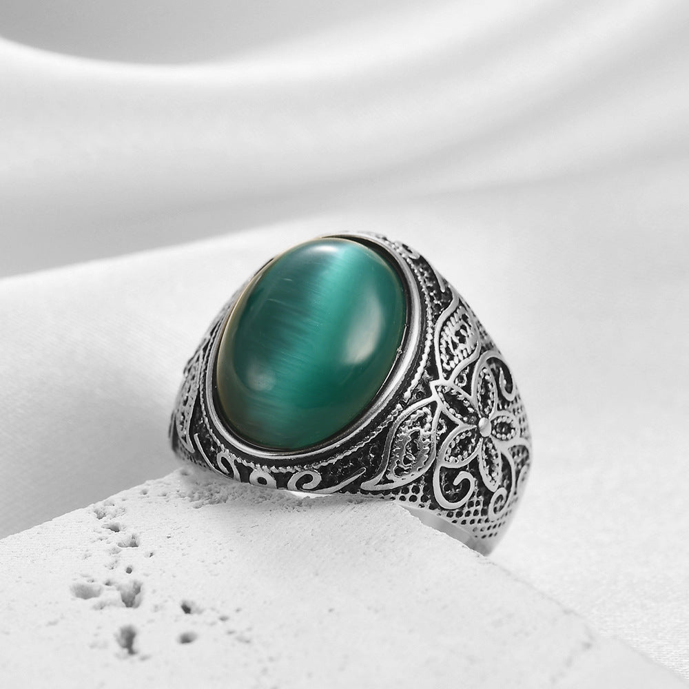 Cat's Eye Stone Ring