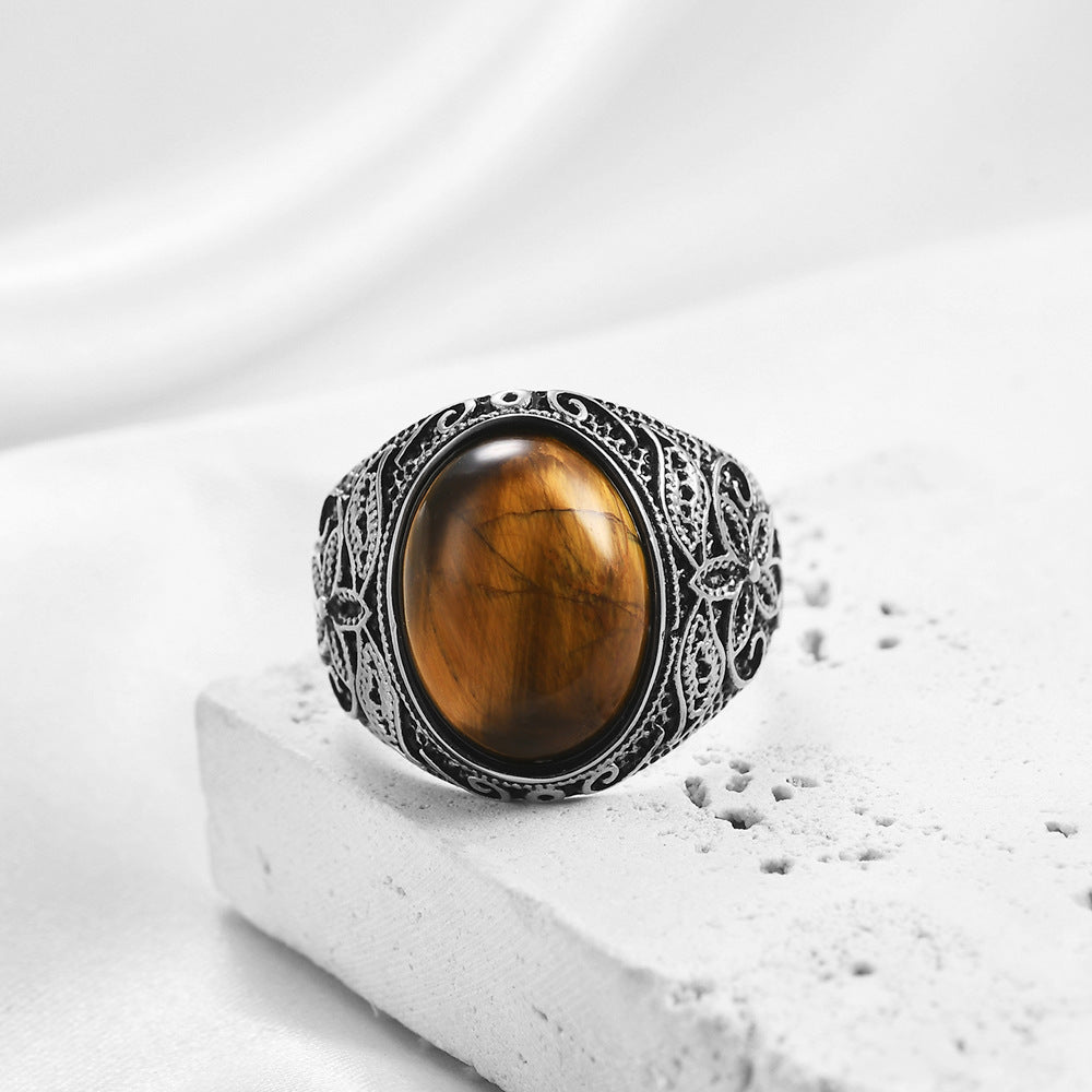 Cat's Eye Stone Ring